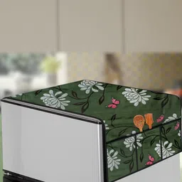 The Furnishing Tree Green Plastic Refrigerator Cover-image-45