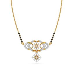 Kisna Diamond & Gold Jewellery 18k Gold & Diamond Juniper Mangalsutra for Women-image-27