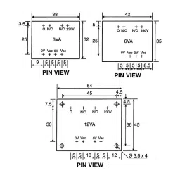 RS PRO PCB Transformer 6 VA Model No 504543 image 5