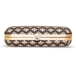 ZOUK Black Printed Small Clutch image 4