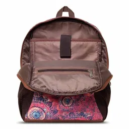 ZOUK 18 Ltrs Pink Printed Backpack image 3