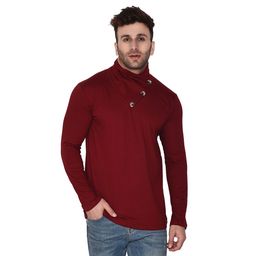 BEYOU FASHION High Neck Slim Fit T-shirt-picture-31