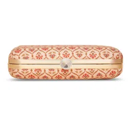 ZOUK Beige Printed Small Clutch image 4