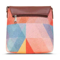 ZOUK Multicolor Geometric Cross Body Bag image 4