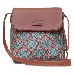 ZOUK Green Printed Cross Body Bag image 1