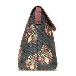ZOUK Green Printed Cross Body Bag image 4