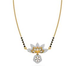 Kisna Diamond & Gold Jewellery 14k Gold & Diamond Kalia Mangalsutra for Women-image-34