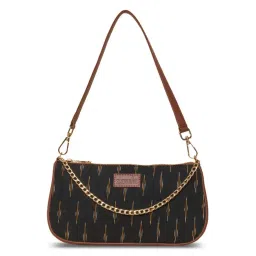ZOUK Black Printed Shoulder Bag image 1