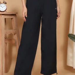 Sweet Dreams Navy Blue Polyester Solid Pyjamas-picture-36