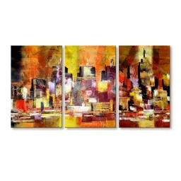999Store Multicolor Abstract Art 3 Frame Canvas Paintings image 2