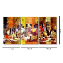 999Store Multicolor Abstract Art 3 Frame Canvas Paintings image 5