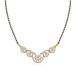 Kisna Diamond & Gold Jewellery 18k Gold & Diamond Kamryn Mangalsutra for Women-picture-37