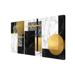 999Store Multicolor Abstract Art 3 Frame Canvas Paintings image 3