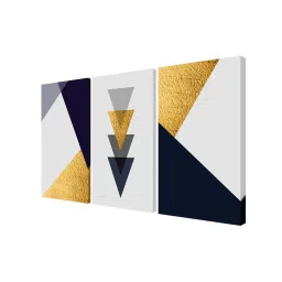 999Store Multicolor Zigzag Art 3 Frame Canvas Paintings image 3