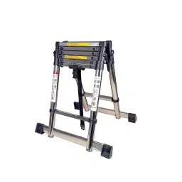 Welbuilt 2.74 + 2.74 m (9+9 Ft) Stainless Steel A-Type Portable Telescopic Ladder-image-48