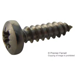 TR FASTENINGS SCREW, POZI PAN, STEEL, A2, #6X1/2,PK100, N60.500 PRA2ABS100- (Pack of 100 Pcs)-43