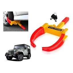 Auto Pearl Claw Type Anti Theft Adjustable Wheel Clamp Lock for Mahindra Thar-image-88