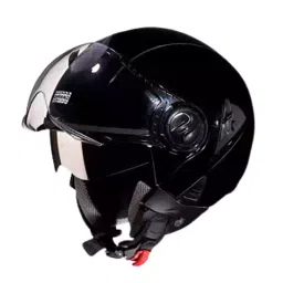 Studds Black Large (580 mm) Open Face Helmet, Downtown-image-88