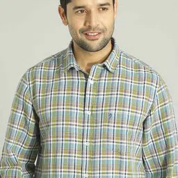 Indian Terrain Checked Slim Fit Casual Shirt-picture-5