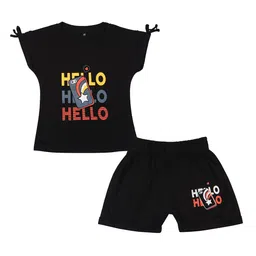 Arshia Fashions Girls Printed Top with Shorts-image-63