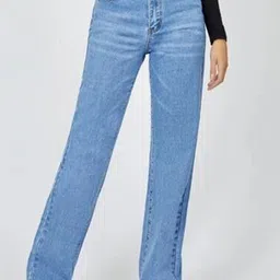 SZN Women Regular Fit High-Rise Low Distress Jeans-13