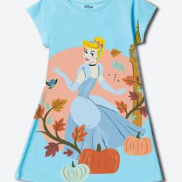YK Disney Girls Print A-Line Dress-40