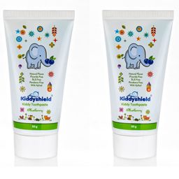 Kiddyshield Baby Toothpaste kids & Baby Blueberry 80 g(Pack of 2)-image-16