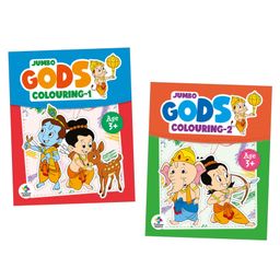 Jumbo Gods Colouring, Set of 2 Books - English-20