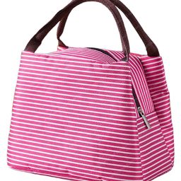 FunBlast Multi-Purpose Carrying Insulated Travel Lunch Bag Pink-picture-3