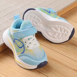 Babyoye Velcro Closure Sneaker with Design - Blue-picture-21
