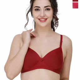 College Girl Pack Of 2 Medium Coverage Lightly Padded T-shirt Bra-picture-47