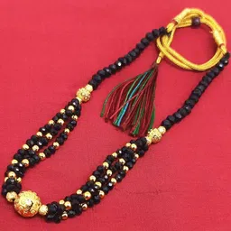 SONI DESIGNS Gold-Plated Brass Artificial Stones & Beads Mangalsutra-picture-14
