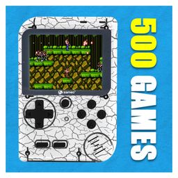 Sameo Handheld Video Game Console Dreamboy Retro Mini Game with 500 Classic Retro Game TV Compatible for Kids Rechargeable 8 Bit Classic - Marble White image 3