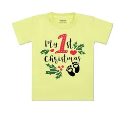 arvesa My First Christmas Printed Kids Tshirt-picture-33