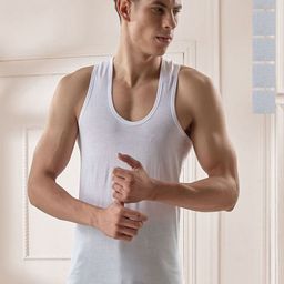 CAVENDERS Pack Of 6 Cotton Basic Vests White Pure CottonDno-v13st-33