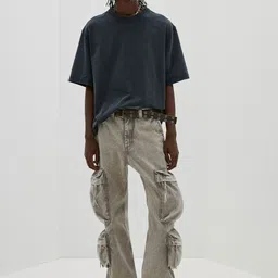 H&M Regular Fit Twill Cargo Trousers-image-23