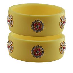 Vidhya Kangan Women Beige Bangle-image-87