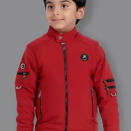 SKY HEIGHTS Boys Bomber Jacket with Zip Detail-picture-2