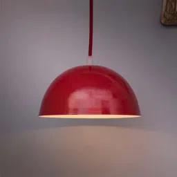 Homesake Red 10" Hanging Lamp - Set of 1-image-30