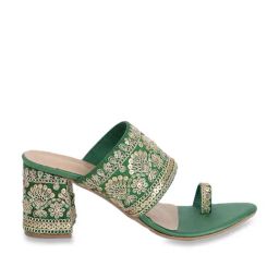 Scentra Women's Reya Green Toe Ring Sandals-image-60