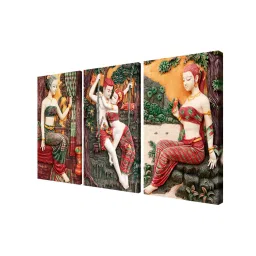 999Store Multicolor I&ian Men's and Women's Art 3 Frame Canvas Paintings image 3