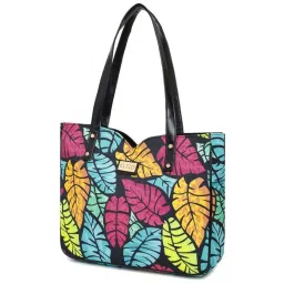 KLEIO Multicolor Printed Medium Tote Handbag image 5