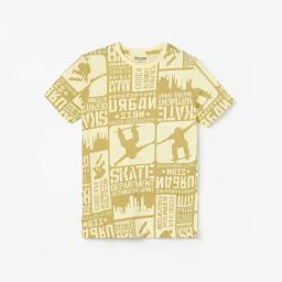 Fame Forever by Lifestyle Kids Cream Cotton Printed T-Shirt-image-27