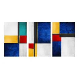 999Store Multicolor Abstract Art 3 Frame Canvas Paintings image 2