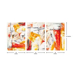 999Store Multicolor Abstract Art 3 Frame Canvas Paintings image 5