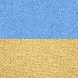 Ariana Blue & Mustard Yellow Cotton 400 GSM Etereo Large Couple Bath Towel - Set of 2 image 3