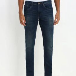 Allen Solly Navy Slim fit Solid Casual Jeans-image-90