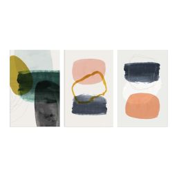999Store Multicolor Abstract Art 3 Frame Canvas Paintings image 2