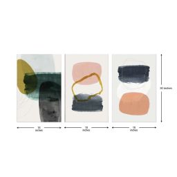 999Store Multicolor Abstract Art 3 Frame Canvas Paintings image 5