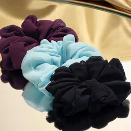 OOMPH Women Set of 3 Embellished Ponytail Holders-72